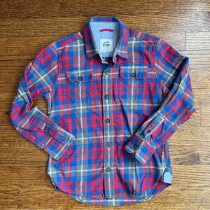 Mini Boden Plaid Flannel Shirt